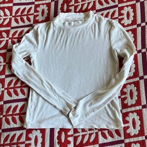 Madewell ribbed mock neck top